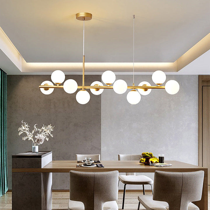 Esstisch Pendelleuchte | Elegantes Design aus Glas & Eisen