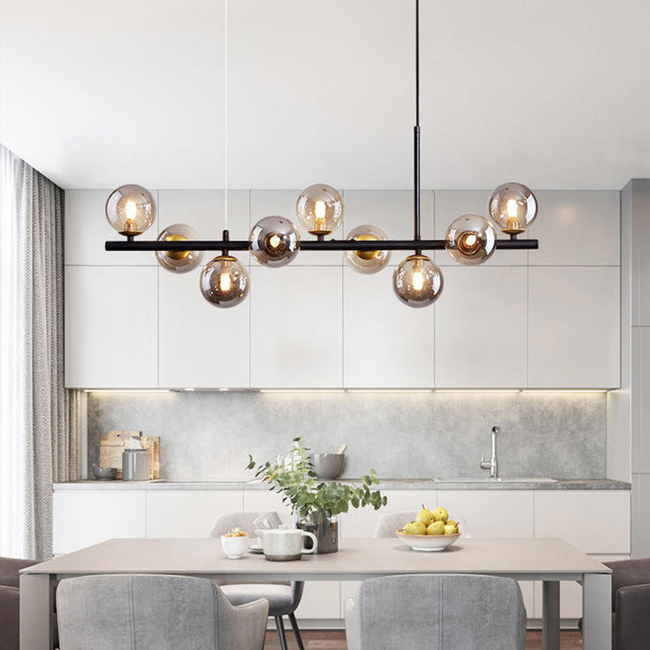 Esstisch Pendelleuchte | Elegantes Design aus Glas & Eisen