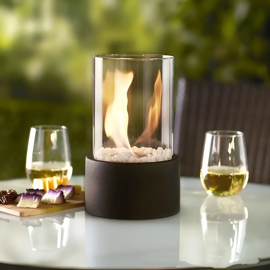 Tischfeuer | Eleganter Ethanol Tischkamin für drinnen & draußen