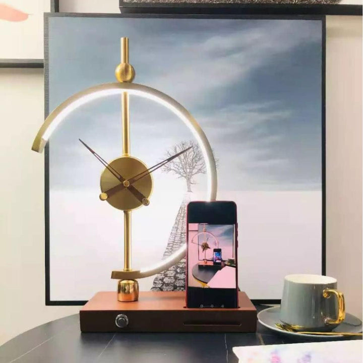 Tageslicht Wecker | Modernes Design mit Uhr & kabellosem Ladegerät