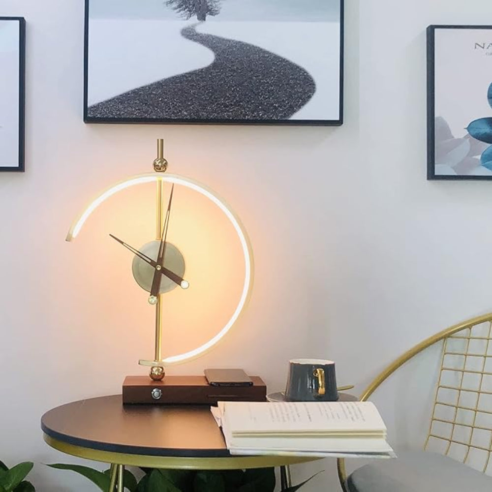Tageslicht Wecker | Modernes Design mit Uhr & kabellosem Ladegerät