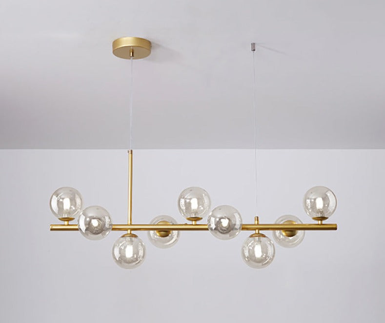 Esstisch Pendelleuchte | Elegantes Design aus Glas & Eisen