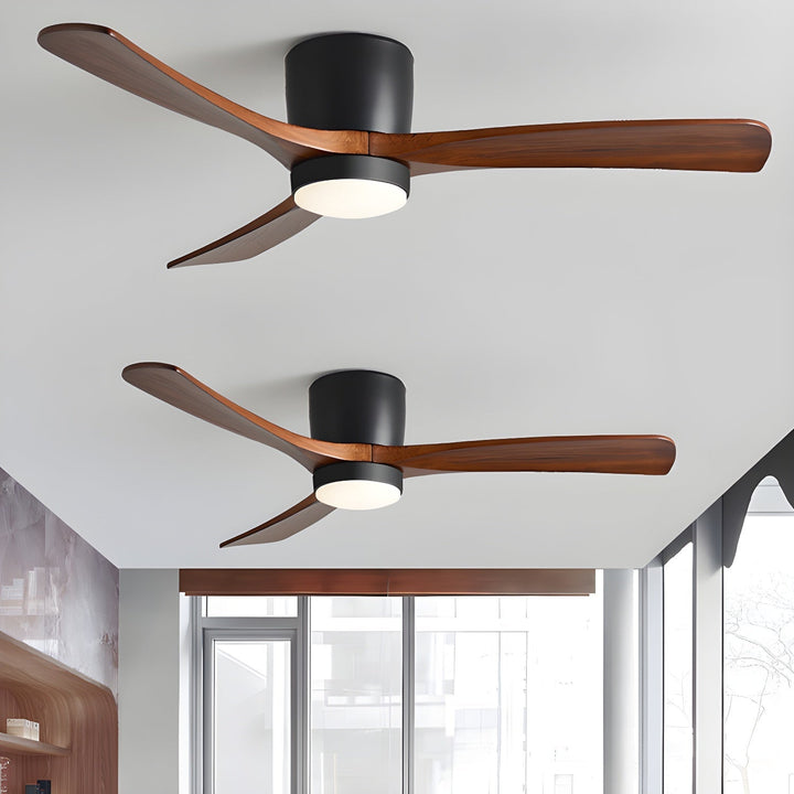 Deckenlampe Moderner mit LED-Licht & Holzflügeln