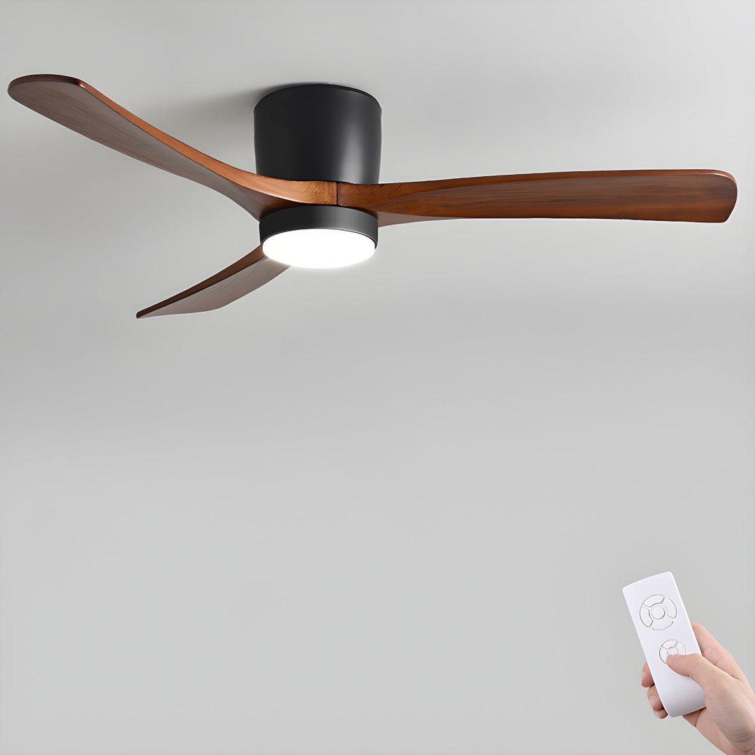 Deckenlampe Moderner mit LED-Licht & Holzflügeln