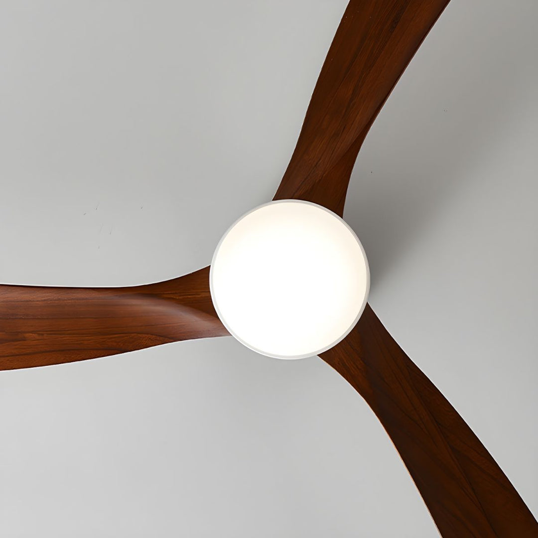 Deckenlampe Moderner mit LED-Licht & Holzflügeln