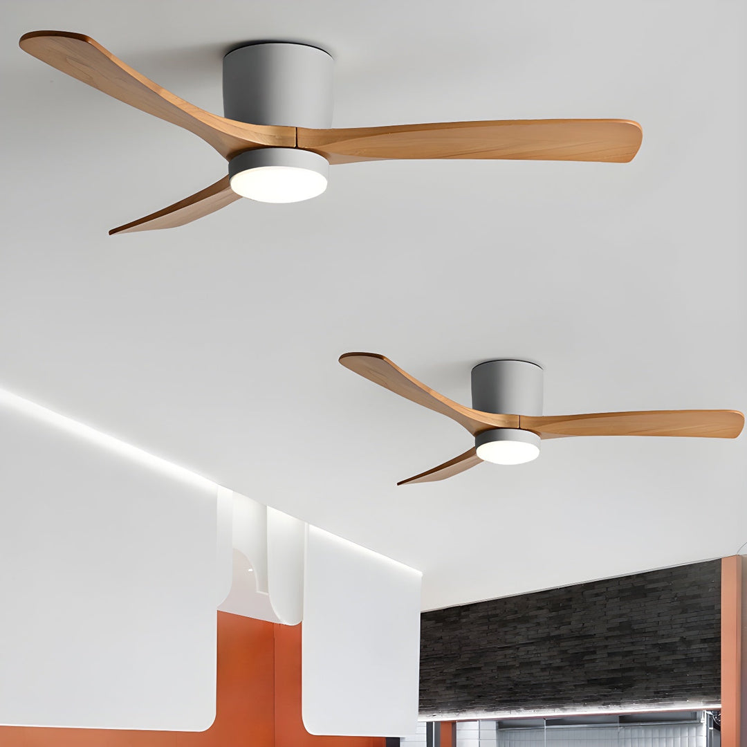 Deckenlampe Moderner mit LED-Licht & Holzflügeln