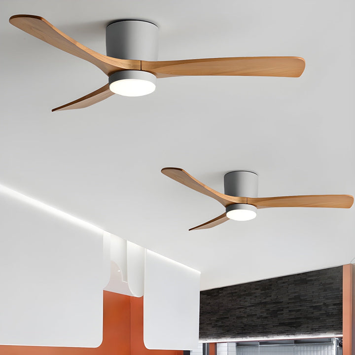 Deckenlampe Moderner mit LED-Licht & Holzflügeln