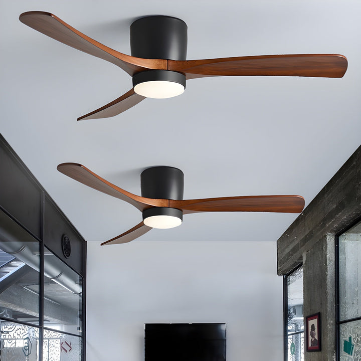 Deckenlampe Moderner mit LED-Licht & Holzflügeln