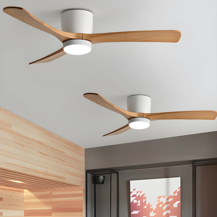 Deckenlampe Moderner mit LED-Licht & Holzflügeln