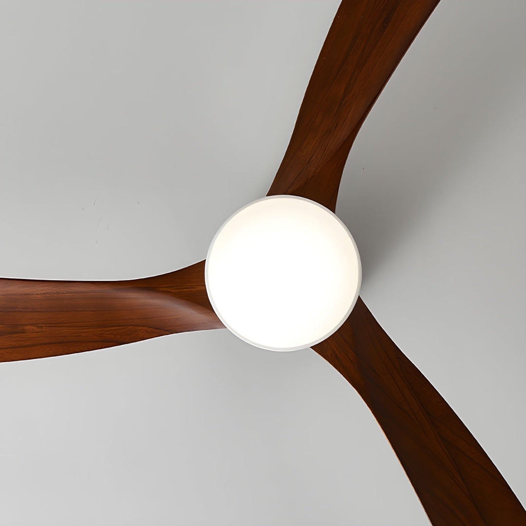 Deckenlampe Moderner mit LED-Licht & Holzflügeln