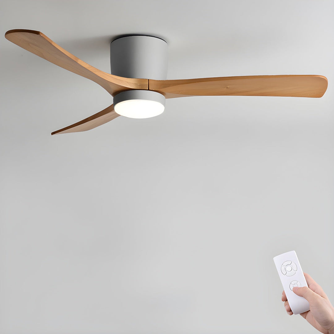 Deckenlampe Moderner mit LED-Licht & Holzflügeln