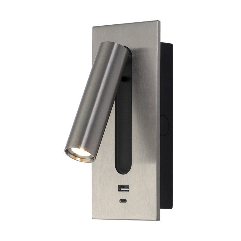 Wandmontierte USB Leselampe | Wiederaufladbar
