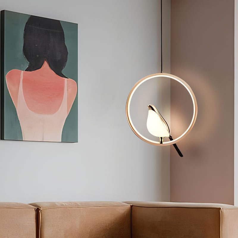 Moderne Pendelleuchte Mit Vogelmotiv | Zeitloses Design