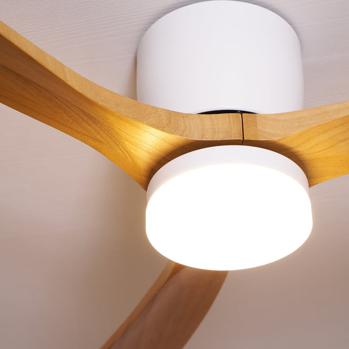 Deckenlampe Moderner mit LED-Licht & Holzflügeln