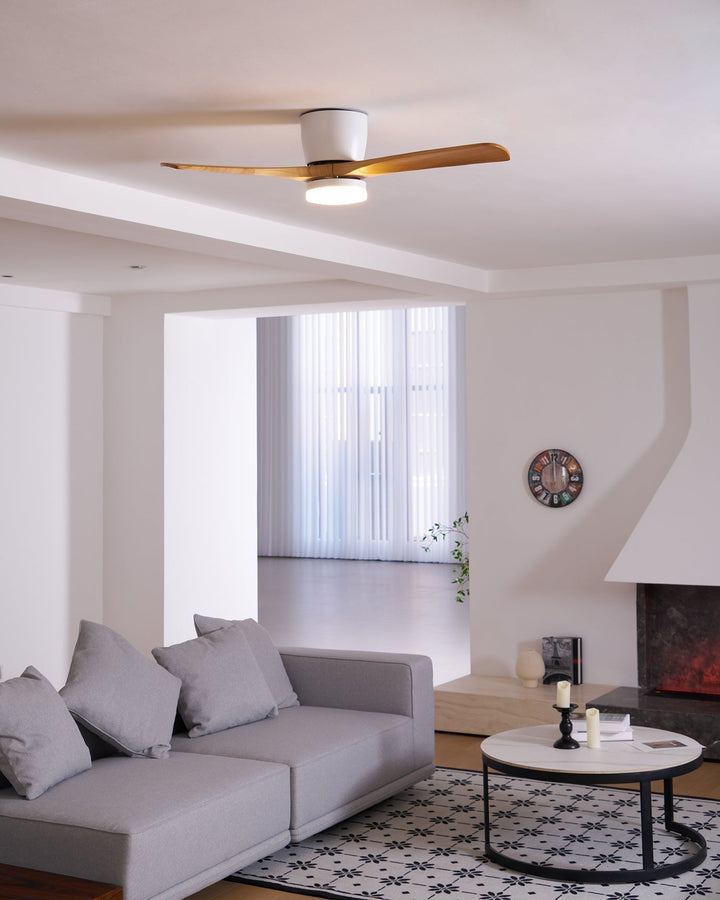 Deckenlampe Moderner mit LED-Licht & Holzflügeln