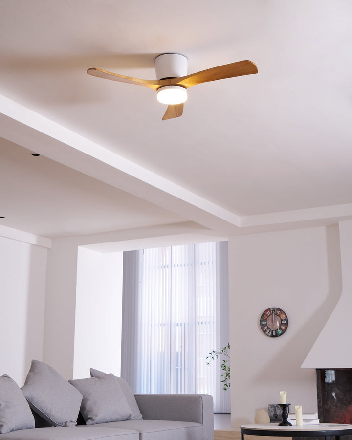 Deckenlampe Moderner mit LED-Licht & Holzflügeln