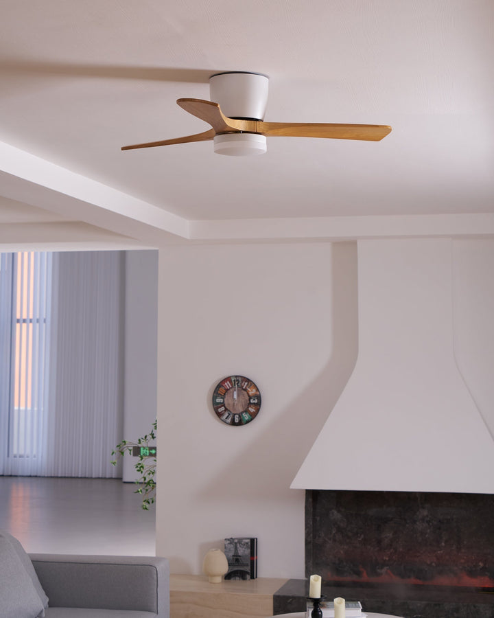 Deckenlampe Moderner mit LED-Licht & Holzflügeln