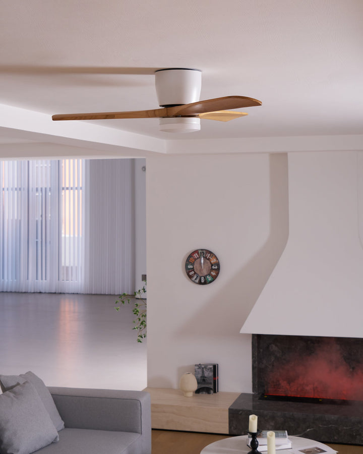 Deckenlampe Moderner mit LED-Licht & Holzflügeln