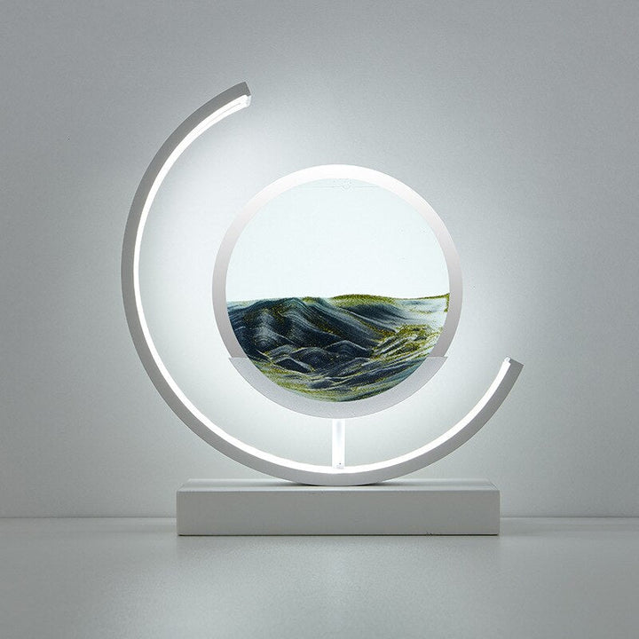 SandLandschaft Tischleuchte | Fließender Sand & LED Licht