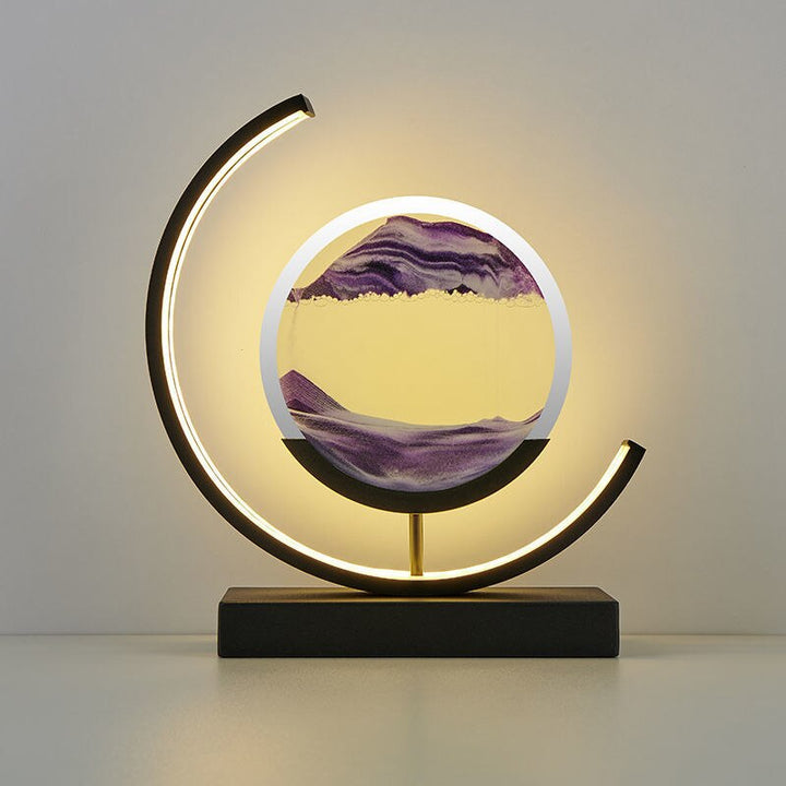SandLandschaft Tischleuchte | Fließender Sand & LED Licht