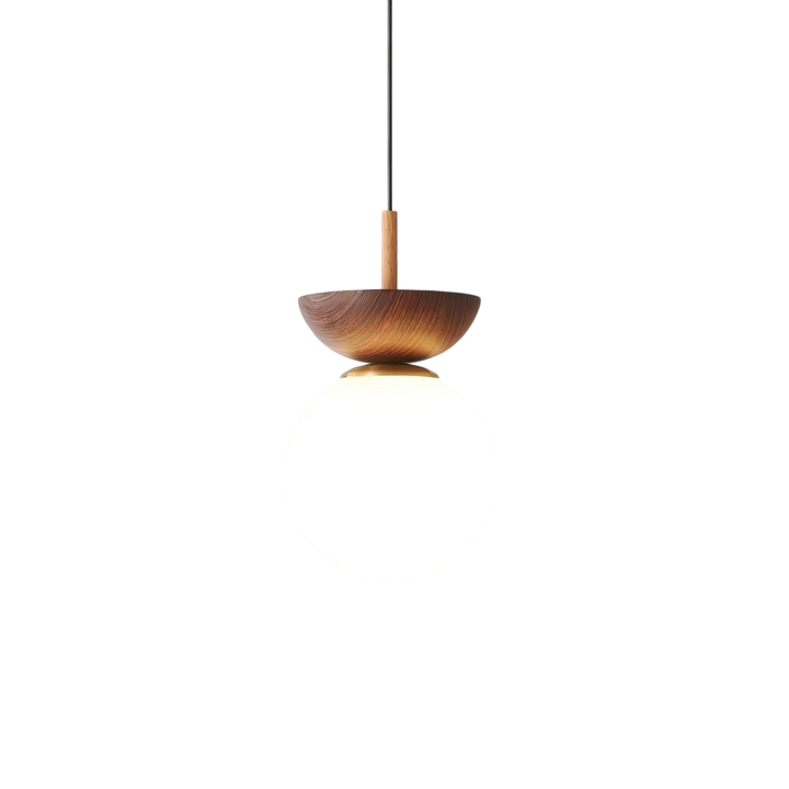 Japandi Pendelleuchte | Minimalistisches Design Mit Holzakzent