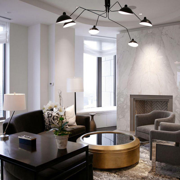 Deckenlampe Wohnzimmer | Verstellbare Arme & Skulpturales Design