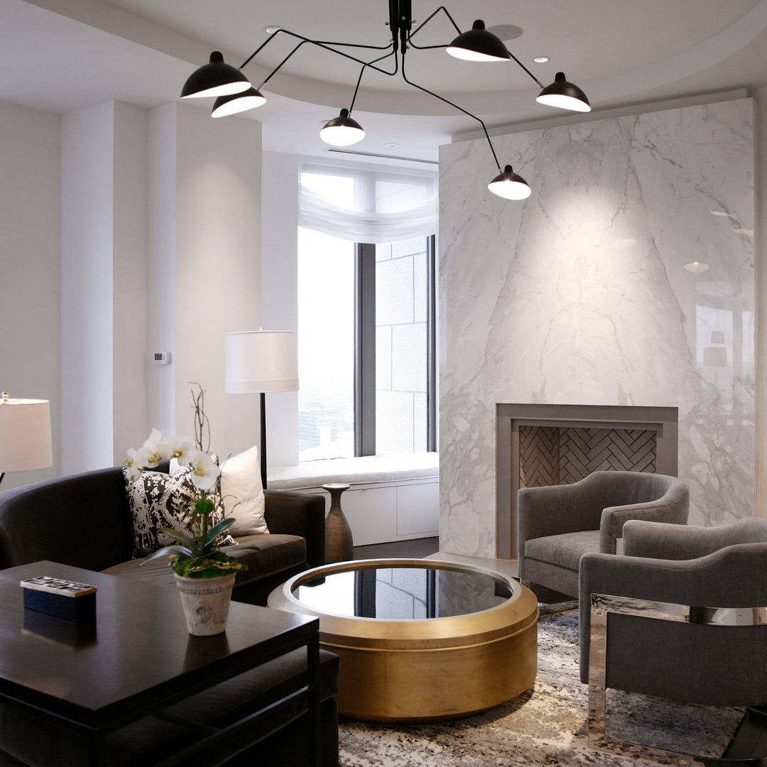 Deckenlampe Wohnzimmer | Verstellbare Arme & Skulpturales Design