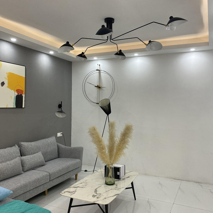 Deckenlampe Wohnzimmer | Verstellbare Arme & Skulpturales Design