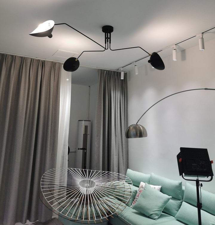 Deckenlampe Wohnzimmer | Verstellbare Arme & Skulpturales Design