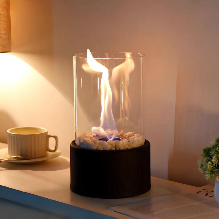 Tischfeuer | Eleganter Ethanol Tischkamin für drinnen & draußen