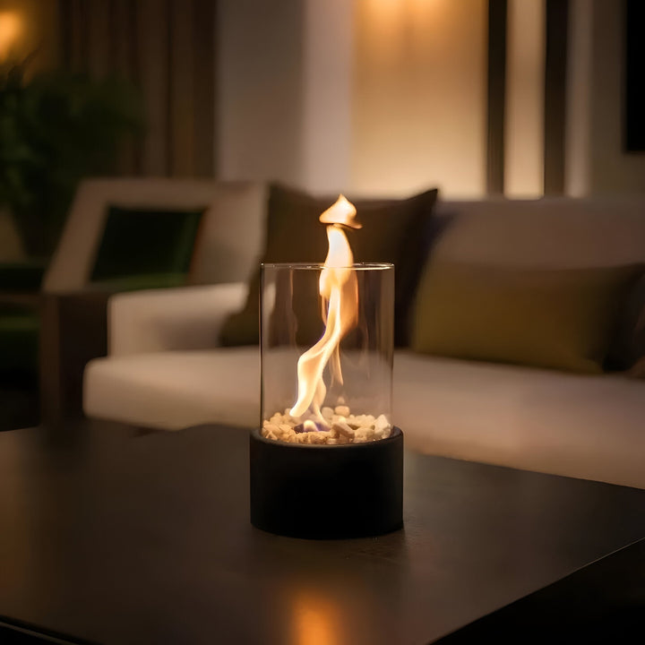 Tischfeuer | Eleganter Ethanol Tischkamin für drinnen & draußen