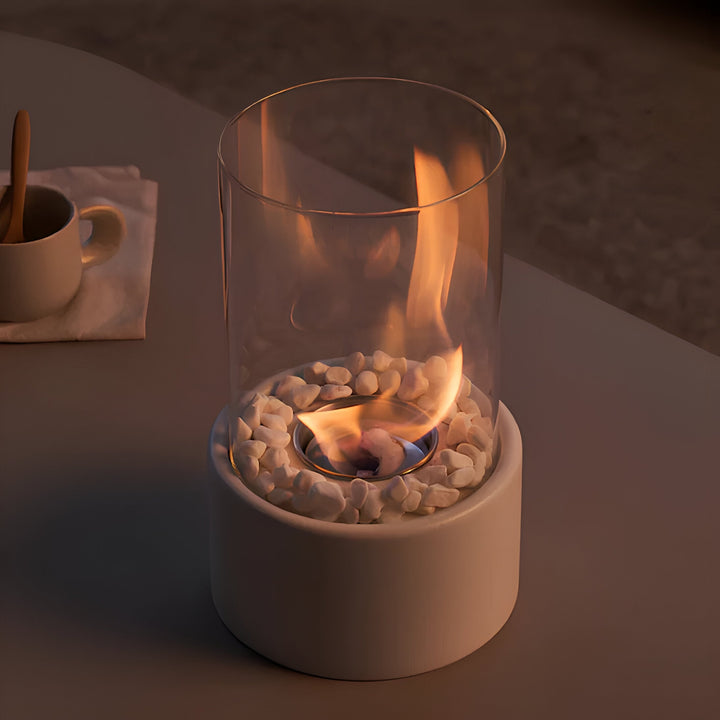 Tischfeuer | Eleganter Ethanol Tischkamin für drinnen & draußen