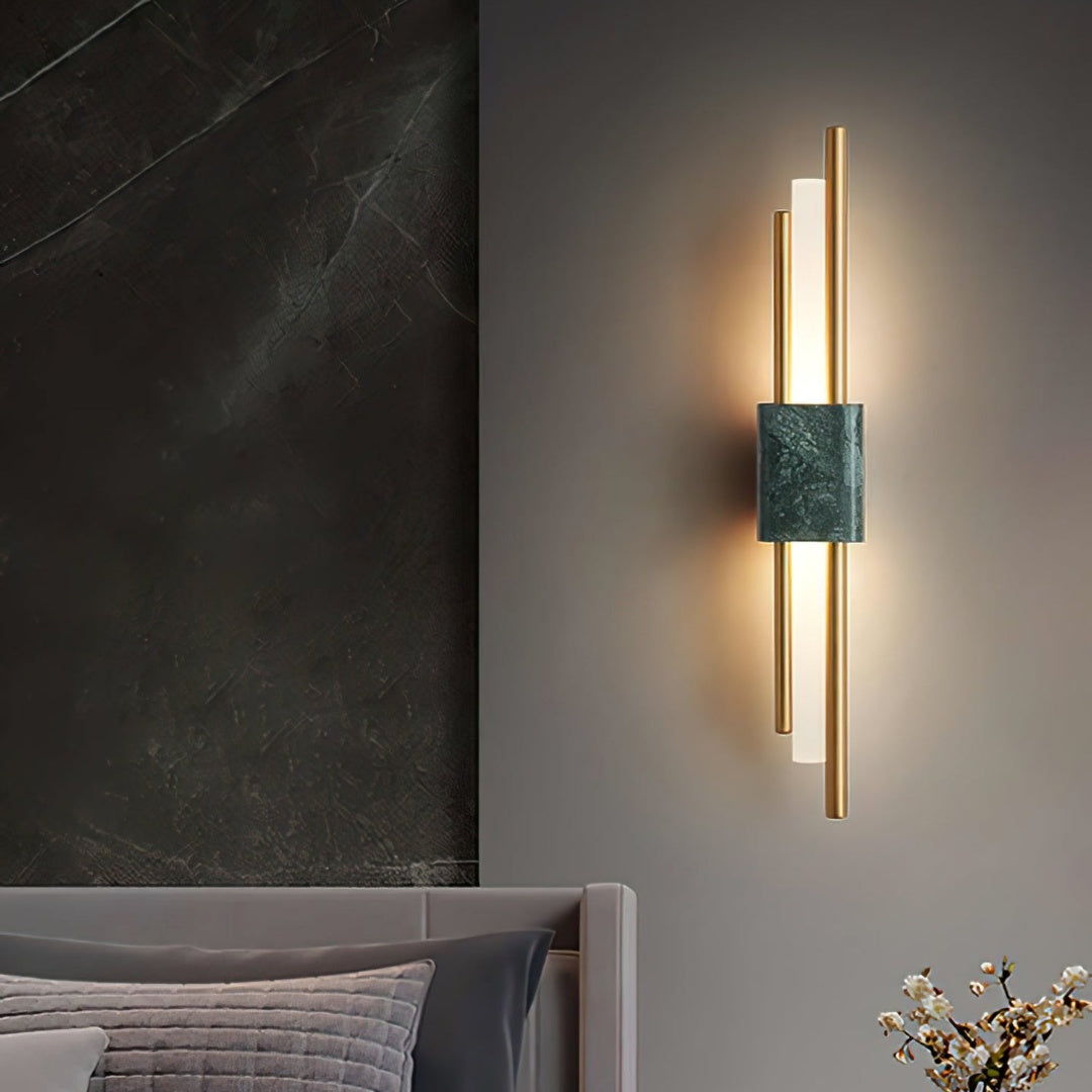 LED Wandleuchten mit Marmordesign | Stilvoll