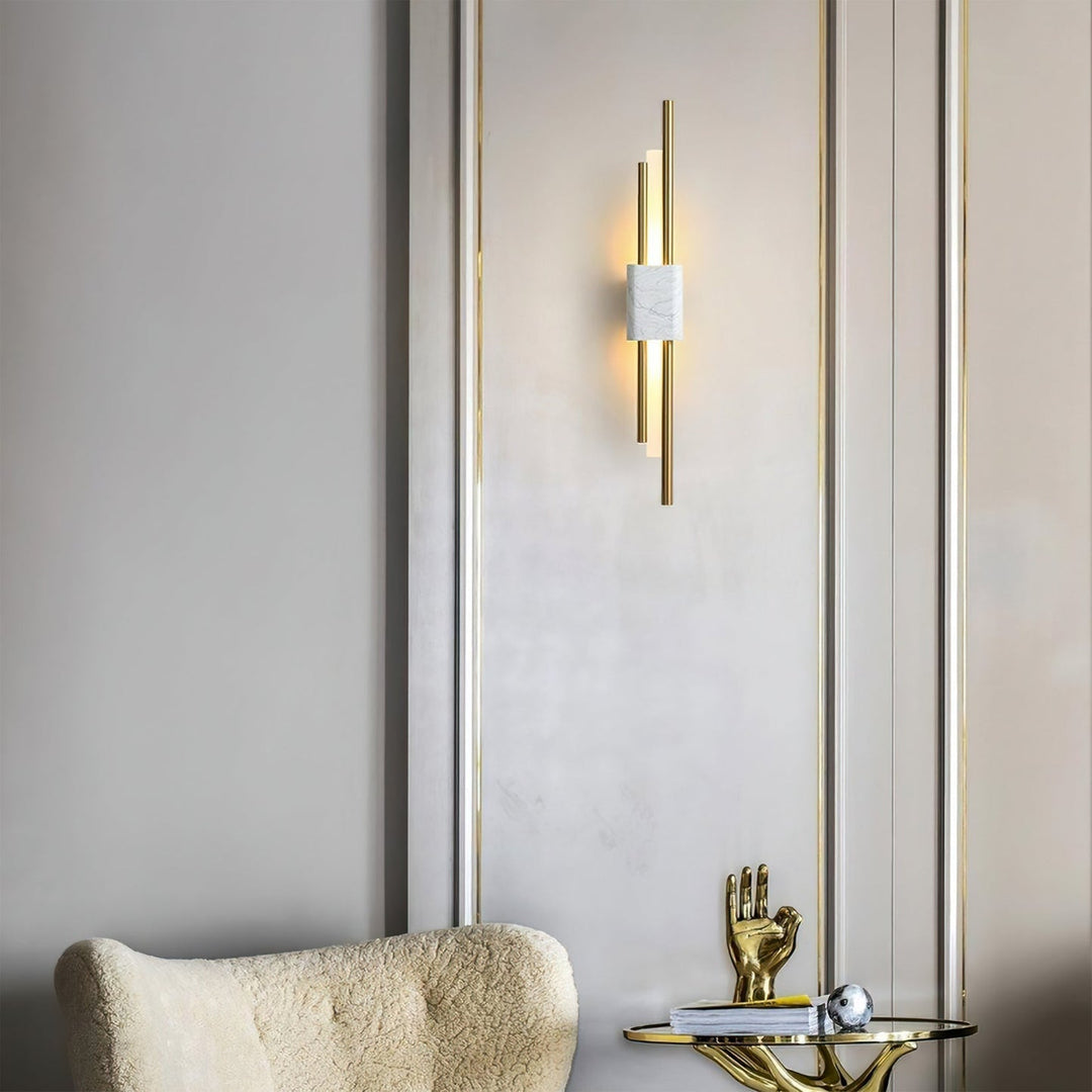 LED Wandleuchten mit Marmordesign | Stilvoll