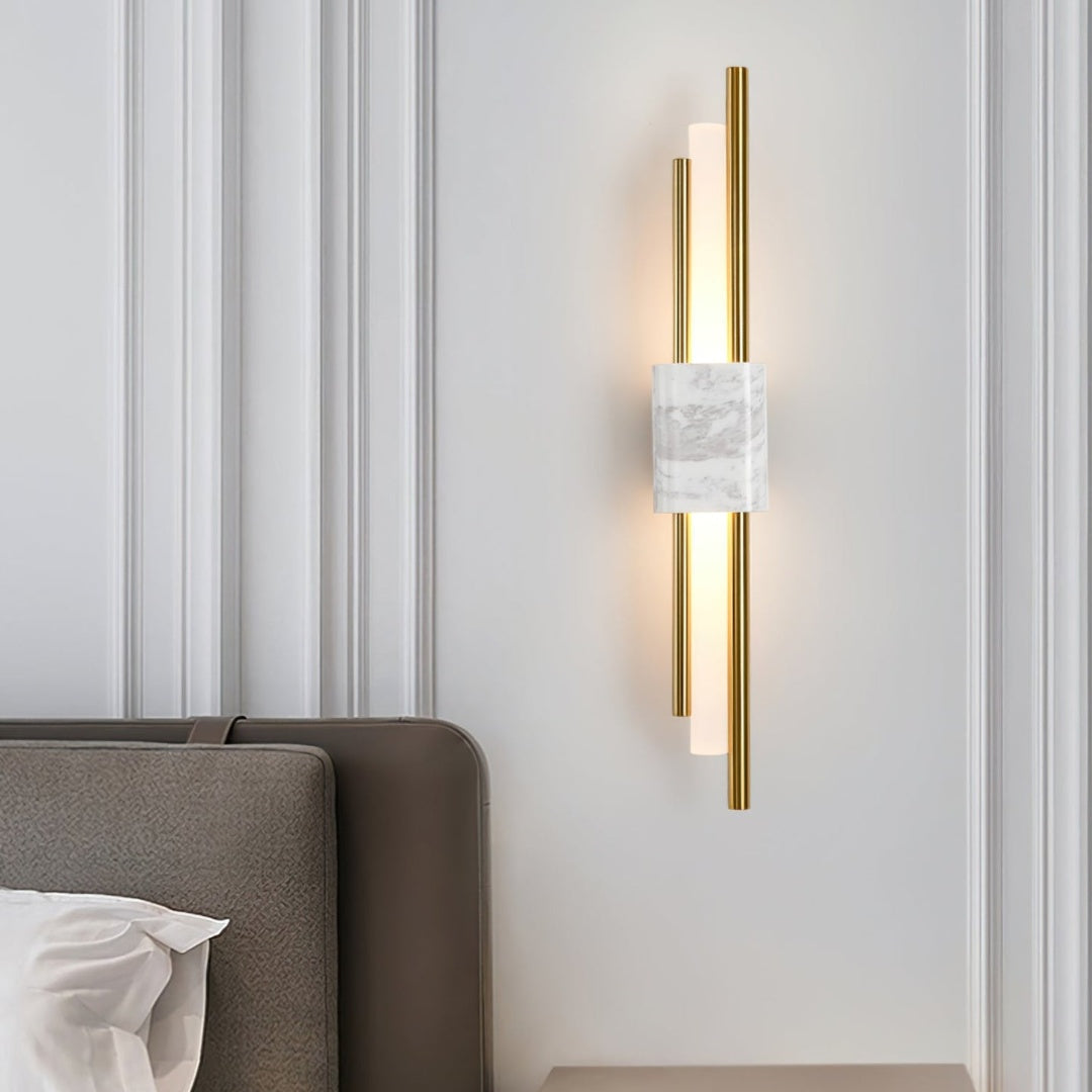 LED Wandleuchten mit Marmordesign | Stilvoll