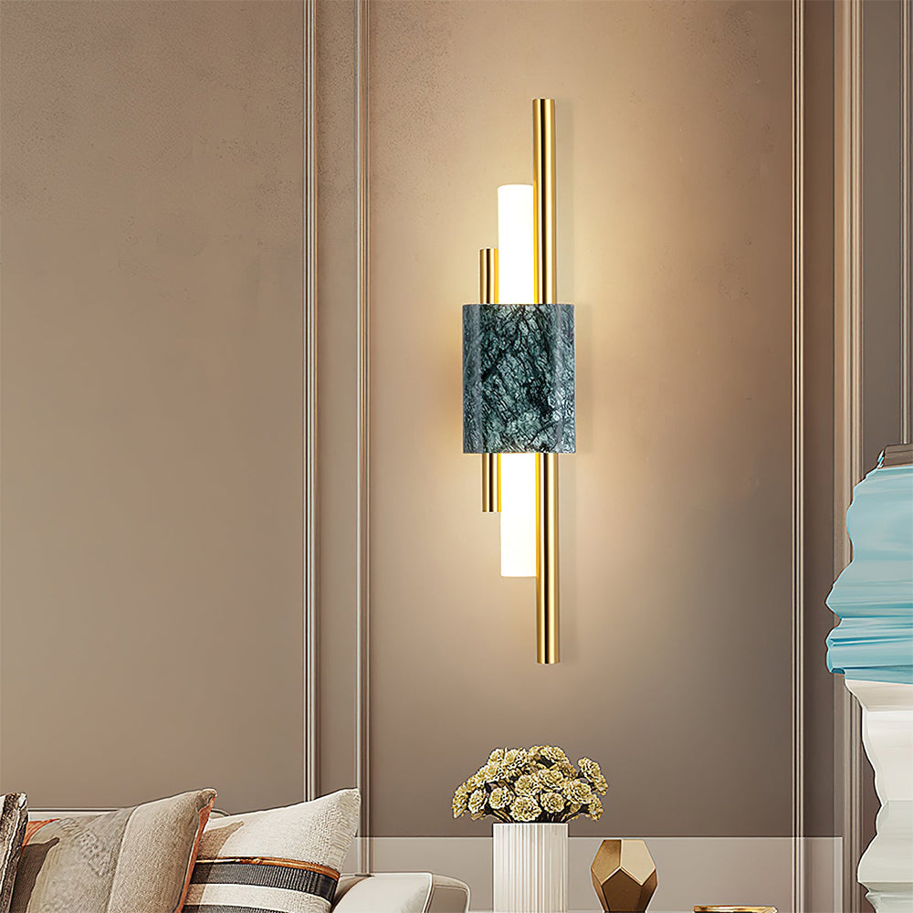 LED Wandleuchten mit Marmordesign | Stilvoll