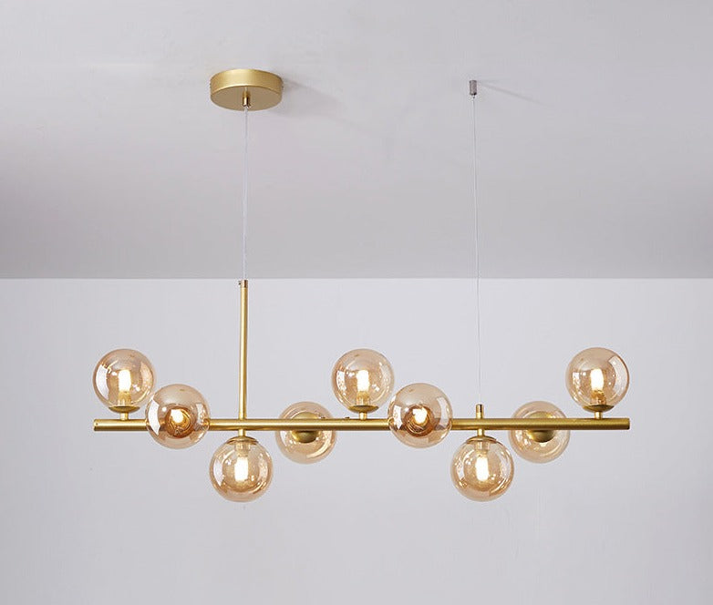 Esstisch Pendelleuchte | Elegantes Design aus Glas & Eisen