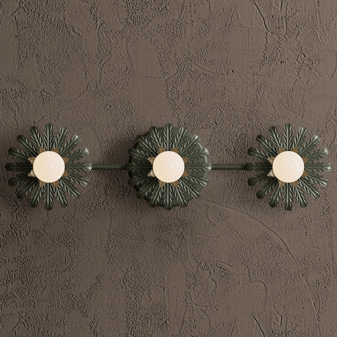 Wandleuchte Dreifach | Mid-Century Stil