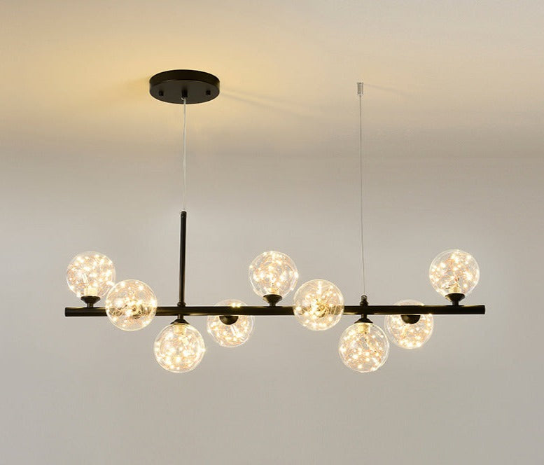 Esstisch Pendelleuchte | Elegantes Design aus Glas & Eisen