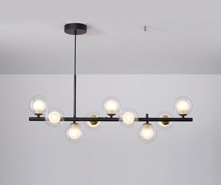 Esstisch Pendelleuchte | Elegantes Design aus Glas & Eisen