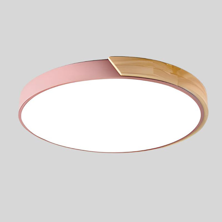 Led Deckenleuchte Wohnzimmer | Holz und Rund
