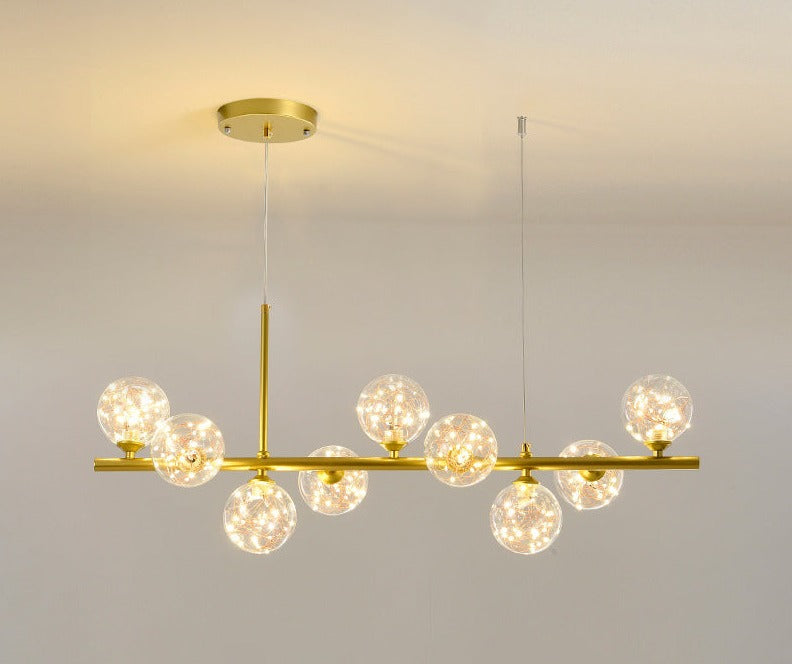 Esstisch Pendelleuchte | Elegantes Design aus Glas & Eisen