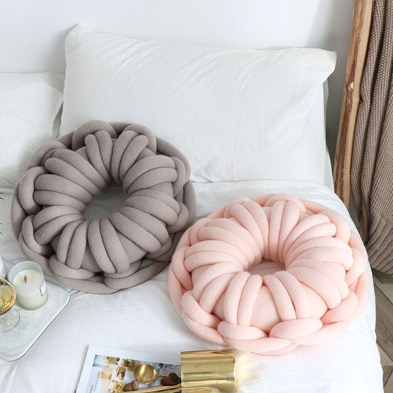 Rundes Kissen im Donut-Stil | Vielseitig für Wohnzimmer & Schlafzimmer