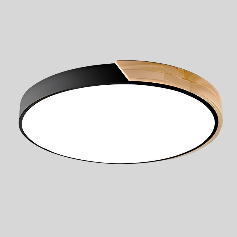 Led Deckenleuchte Wohnzimmer | Holz und Rund