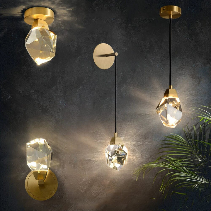 Wandleuchte Design | Kristall Effekt Pendelstil