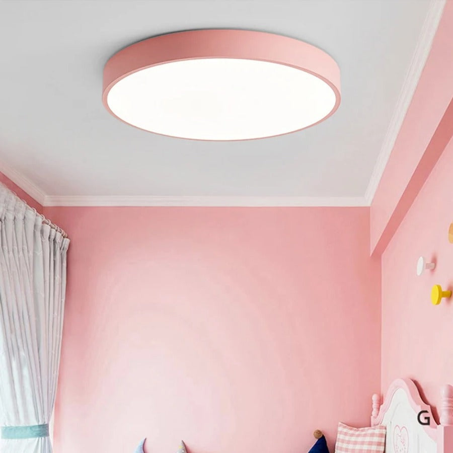 Led Deckenleuchte Wohnzimmer | Holz und Rund