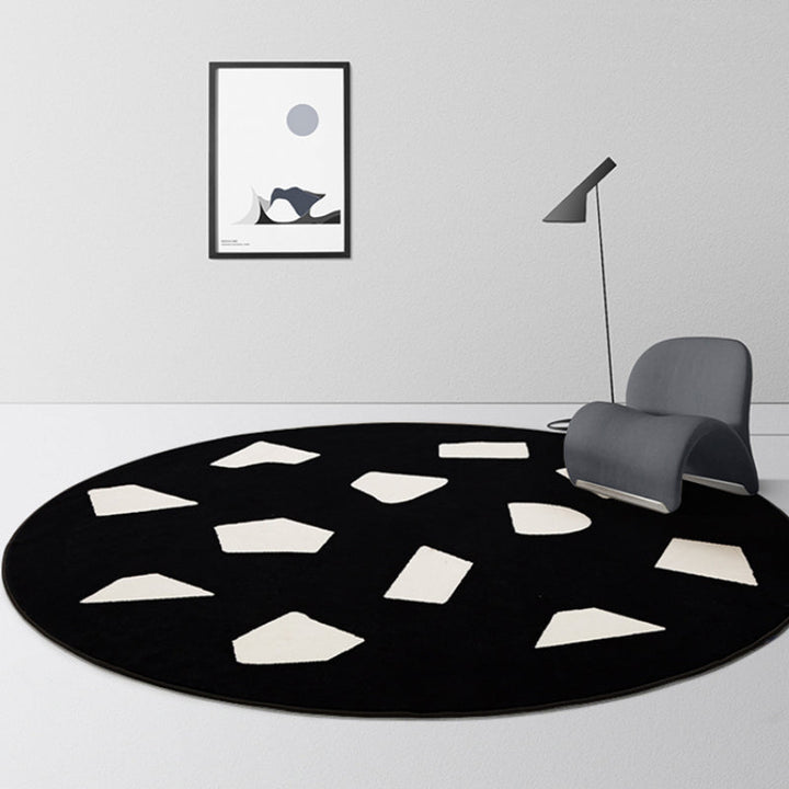 Runder Teppich Wohnzimmer | Runder, rutschfester