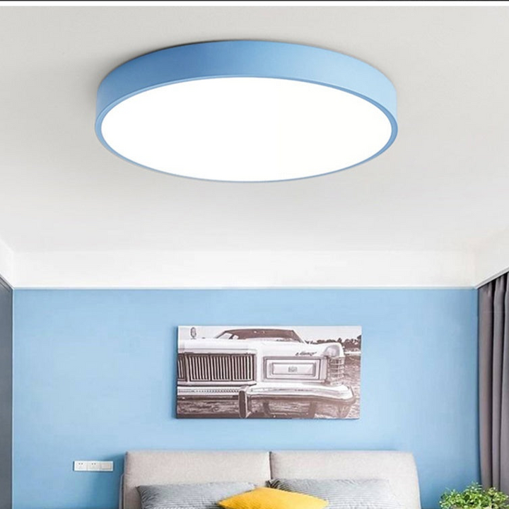 Led Deckenleuchte Wohnzimmer | Holz und Rund