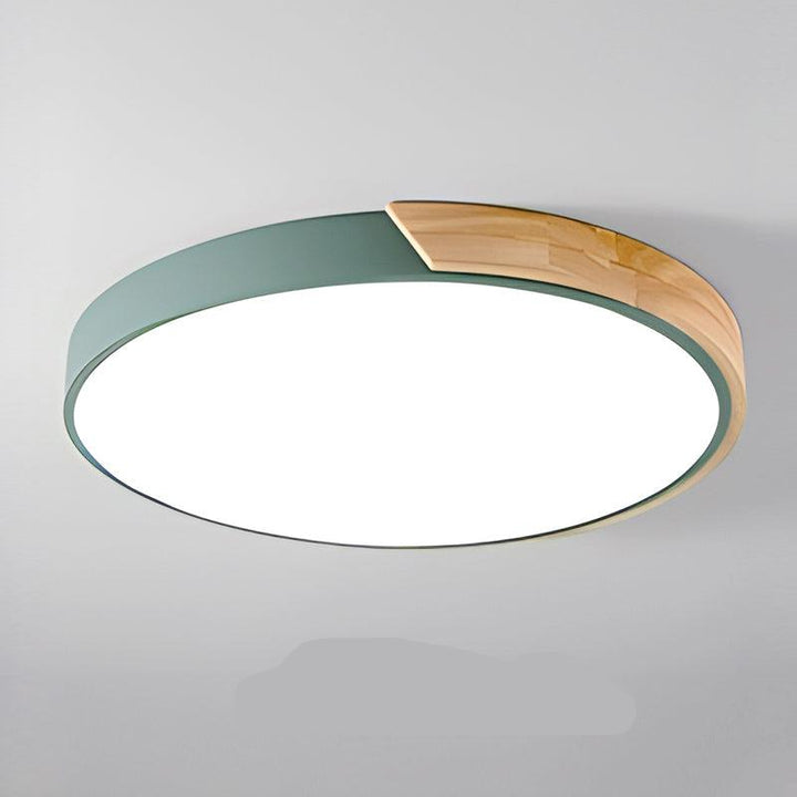Led Deckenleuchte Wohnzimmer | Holz und Rund