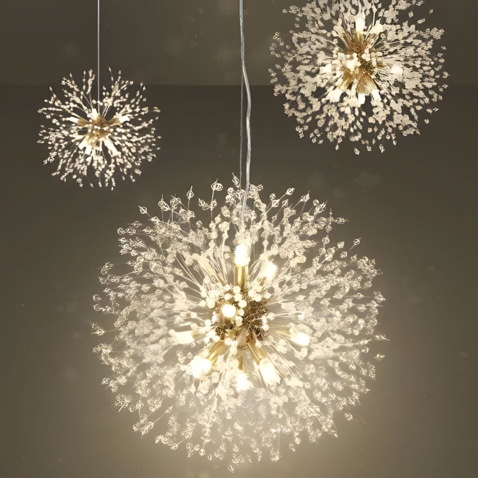 Kristall Hängelampe | Modernes Blüten-Design
